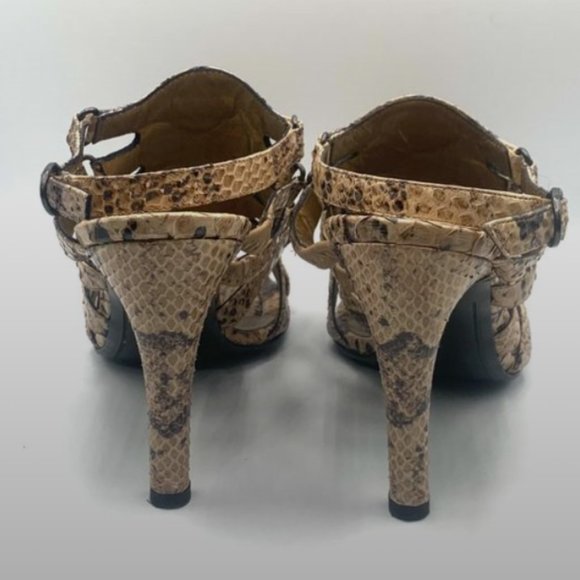 Authentic Bottega Veneta Python Snakeskin Cage Shoes. Elastic - Picture 7 of 10